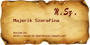 Majerik Szerafina névjegykártya